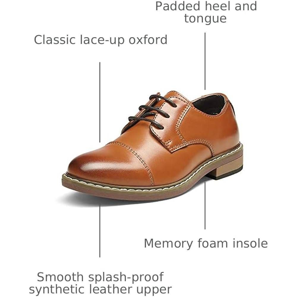 (S-4257) Bruno Marc Boy’s Dress Oxford Formal Shoes Sz 11